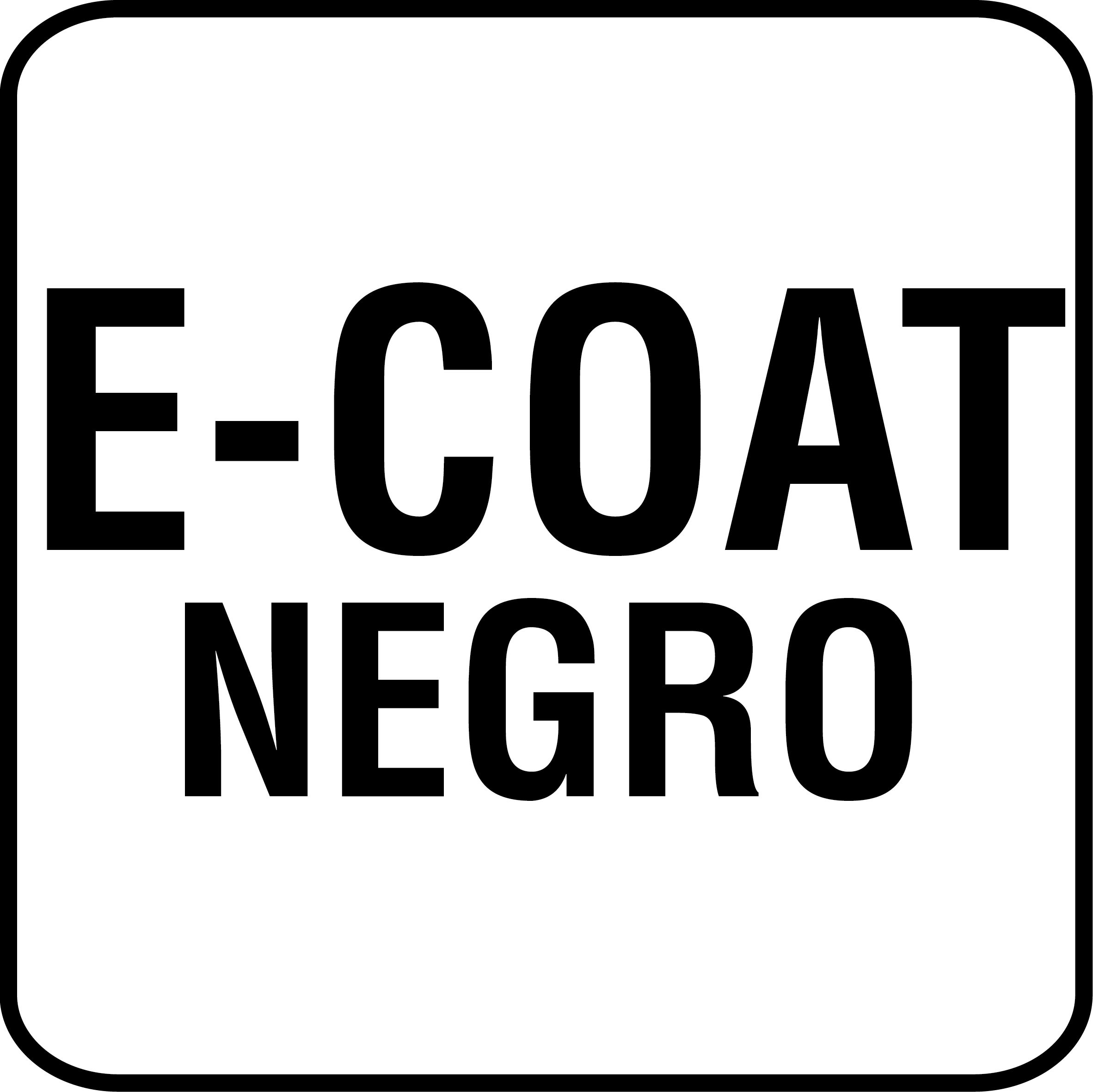 E-Coat Negro