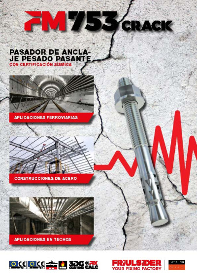 FM-753 CRACK Sador de anclaje pesado pasante